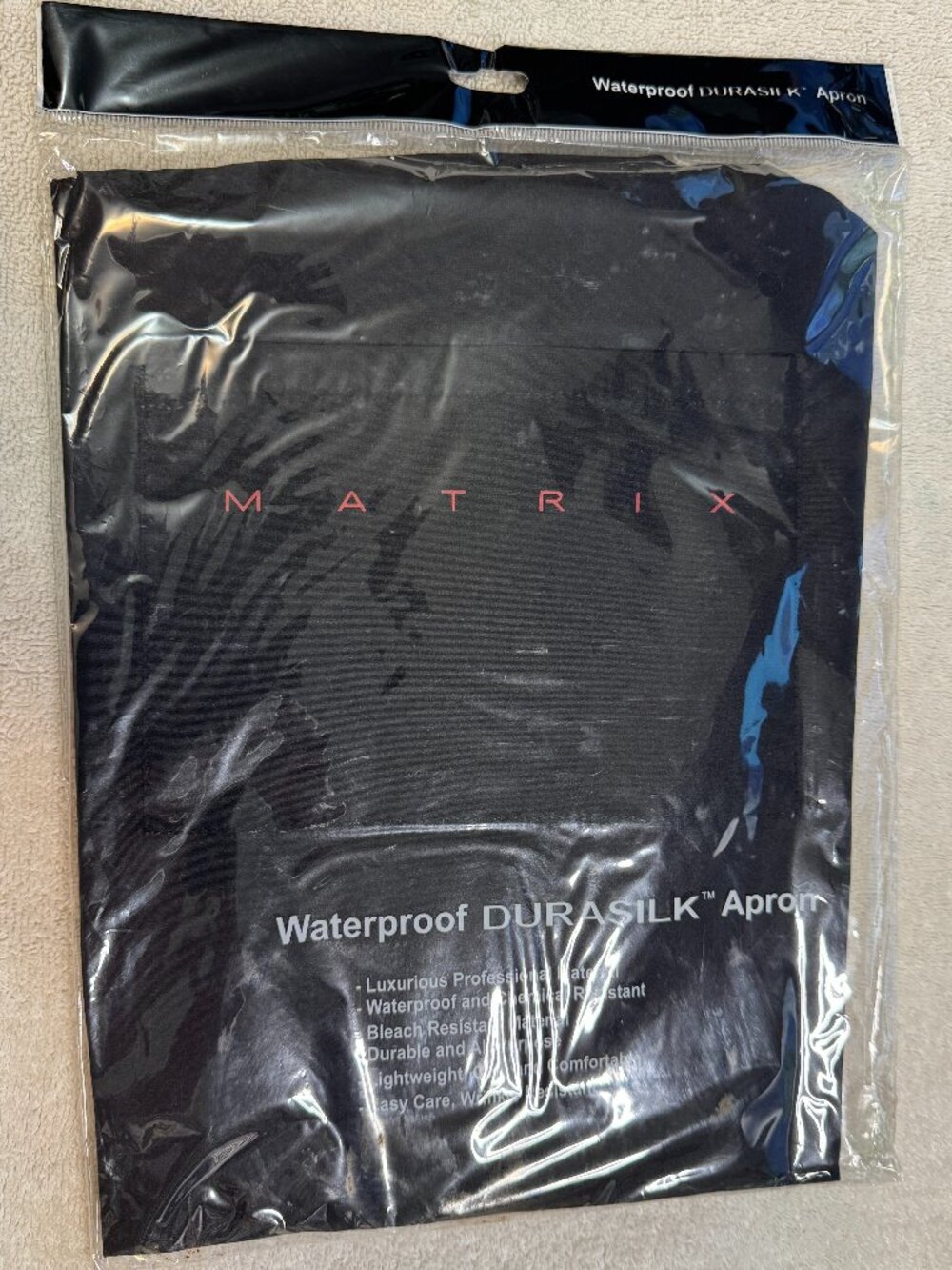 Apron Matrix waterproof wrinkle resistant, black. My personal collection. NEW